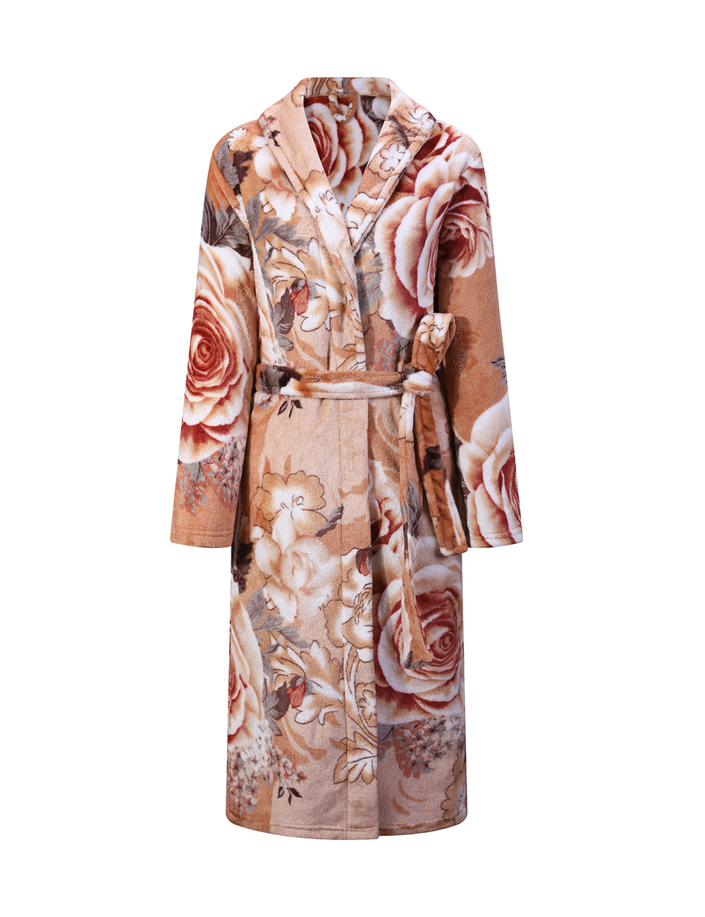 Yieks Women's Floral Fleece Robe