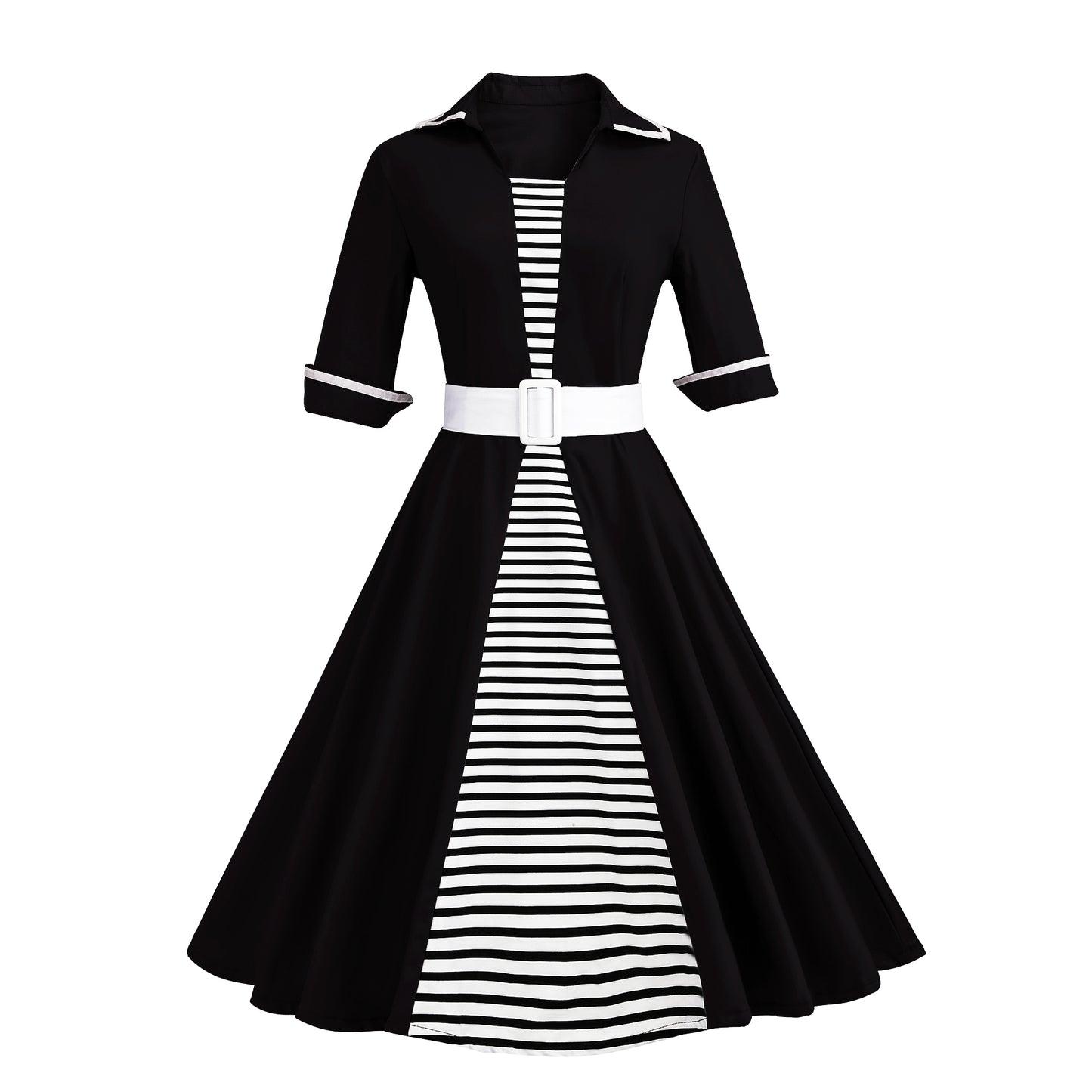 Yieks Womens 50s Nautical Sailor Dress