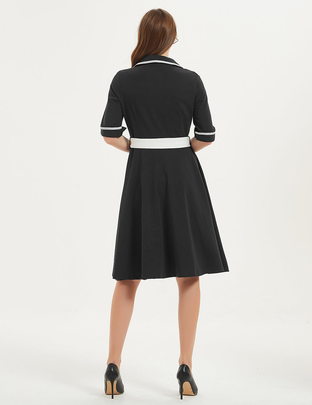 Yieks Women's 50s Nautical Sailor Dress – YIEKS Yieks Women's 50s Nautical Sailor Dress – YIEKS